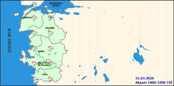 Balıkesir'de 31 Mart Salı Hava Durumu: Yağmurlu ve Serin - Görsel 2