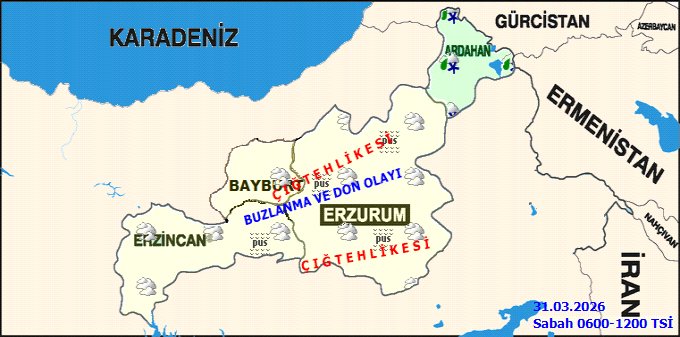 Bayburt'ta 5 Günlük Hava Durumu: Buzlanma ve Don Tehlikesi Devam Ediyor - Görsel 2