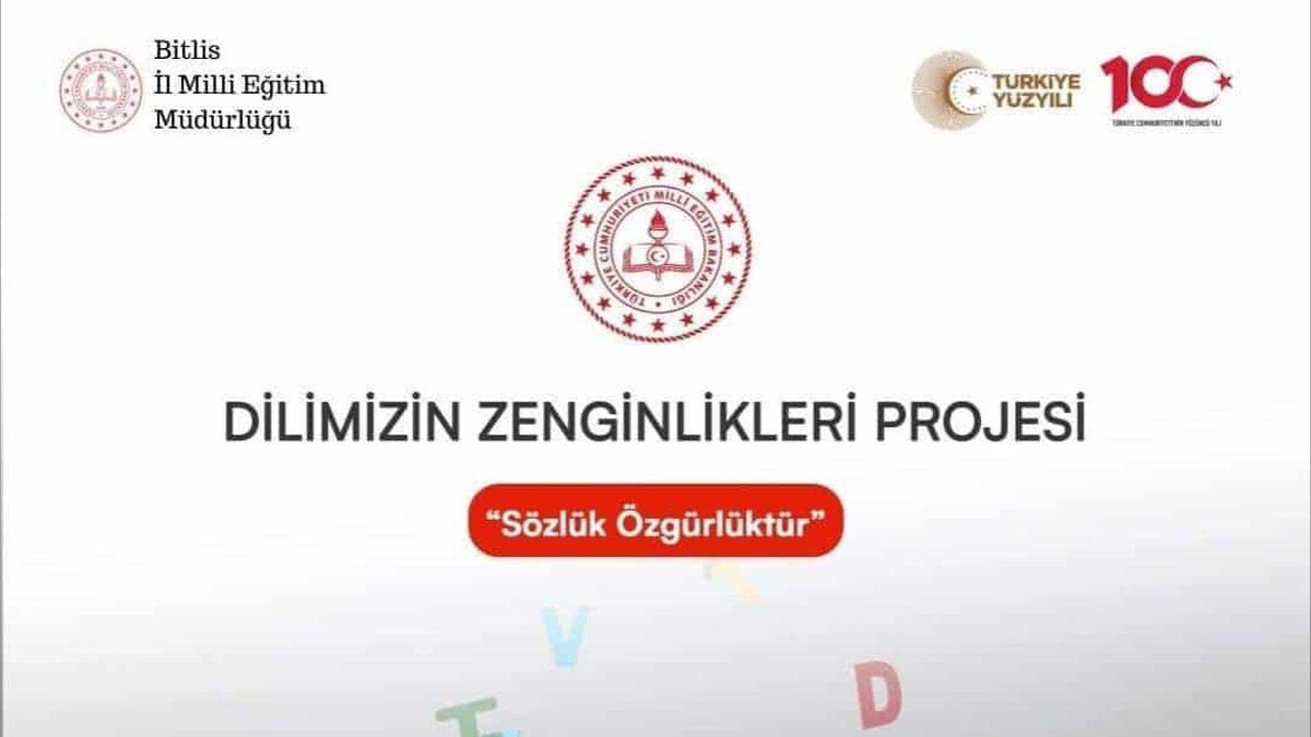 Bitlis'te Ortaöğretim Öğrencilerine Yönelik 'Türk Dünyası Ortak Sözcükler' Afiş Yarışması Düzenleniyor