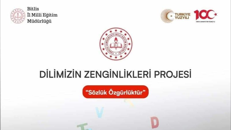 Bitlis'te Ortaöğretim Öğrencilerine Yönelik 'Türk Dünyası Ortak Sözcükler' Afiş Yarışması Düzenleniyor