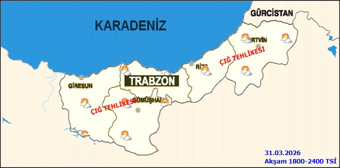 Giresun'da 31 Mart Salı Hava Durumu: Parçalı Bulutlu, Sıcaklık 9-14°C - Görsel 4