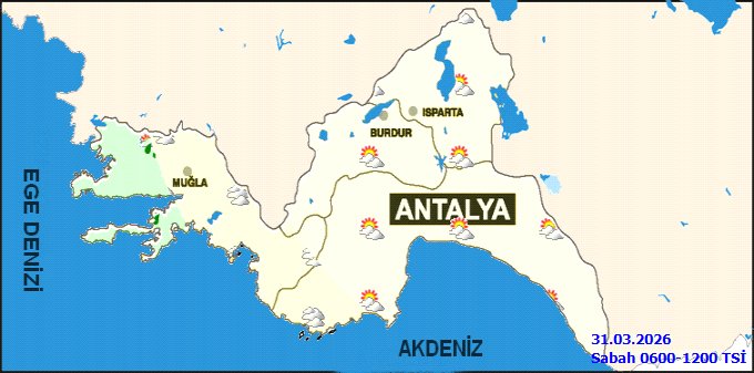 Muğla'da 31 Mart Salı Hava Durumu: Parçalı Bulutlu ve Sağanak Yağış Bekleniyor - Görsel 2