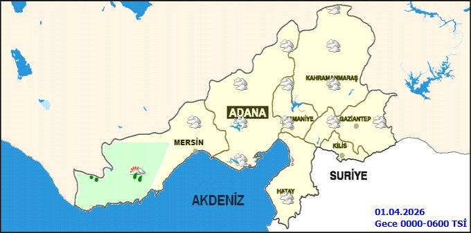 Osmaniye'de 31 Mart 2026 Hava Durumu: Parçalı Bulutlu ve Sıcaklık Artışı Bekleniyor - Görsel 2