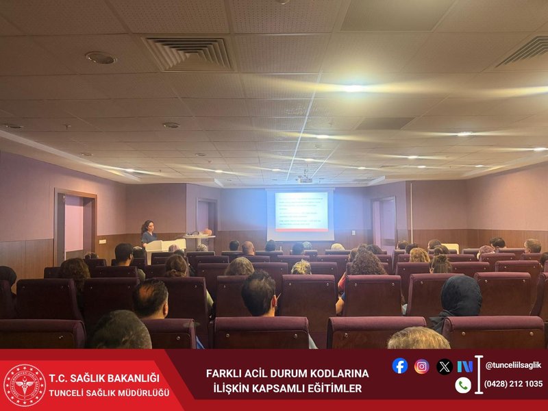 Tunceli İl Sağlık Müdürlüğü'nden Acil Durum Kodları Eğitimi - Görsel 2