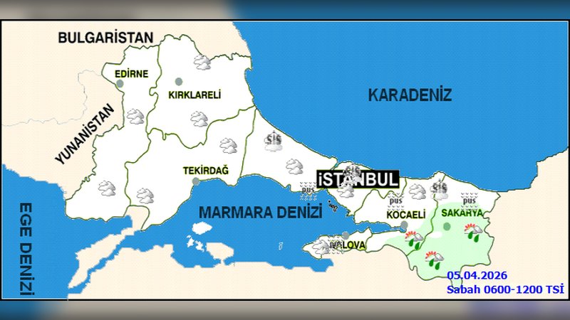 Kocaeli'de 5 Günlük Hava Durumu: Sağanak ve Sis Bekleniyor