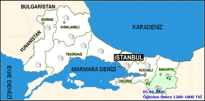 Tekirdağ ve Çevresi İçin 5 Günlük Hava Durumu: Sis, Yağmur ve Sıcaklık Artışı Bekleniyor - Görsel 3