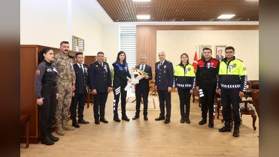 Vali Ünlüer, Polis Haftası Kapsamında Emniyet Teşkilatını Kabul Etti