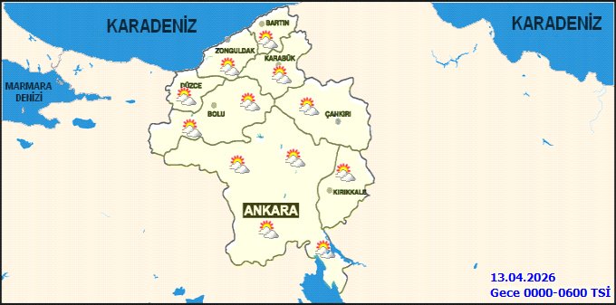 Ankara'da 5 Günlük Hava Tahmini: Yağmur ve Don Uyarısı - Görsel 3