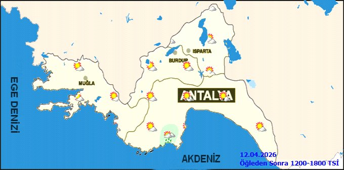 Antalya'da 12 Nisan Pazar Günü Hava Durumu: Parçalı Az Bulutlu ve Sıcaklık Artışı Bekleniyor - Görsel 3