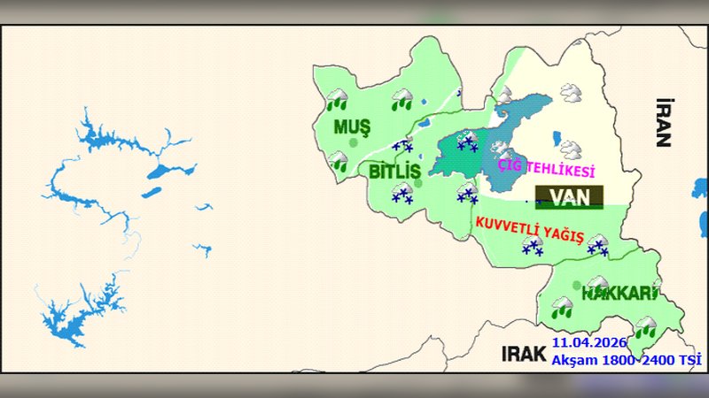 Bitlis'te Yoğun Kar Yağışı ve Kuvvetli Rüzgar Bekleniyor: Dikkatli Olun!