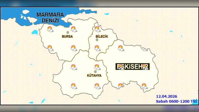 Bursa'da Hava Durumu: Parçalı Bulutlu ve Mevsim Normallerinin Altında Sıcaklıklar, Zirai Don Riski Uyarısı