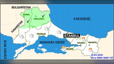 İstanbul'da Hava Durumu: 12 Nisan Pazar ve 5 Günlük Tahmin