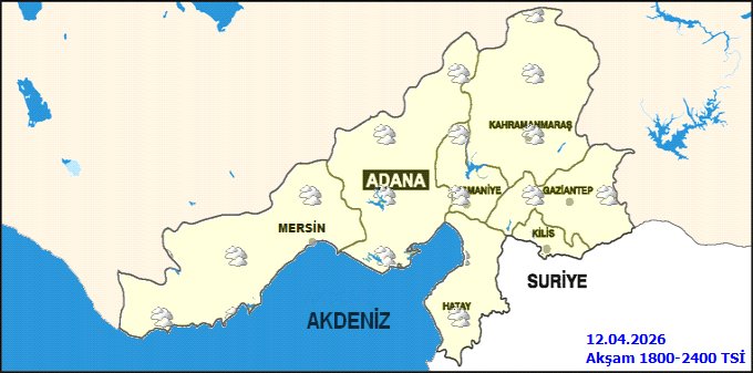 Kahramanmaraş'ta 5 Günlük Hava Durumu: Parçalı Bulutlu ve Yağışlı - Görsel 4