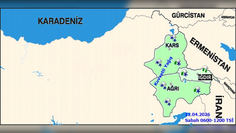 Kars'ta Yoğun Kar Yağışı Bekleniyor: Sıcaklıklar Düşecek, Çığ ve Don Tehlikesi Var