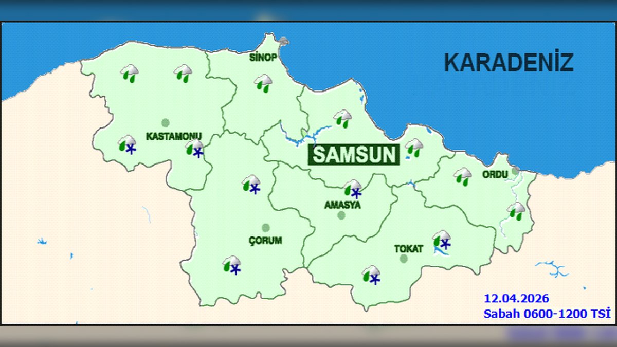 Kastamonu'da 12 Nisan Hava Durumu: Parçalı Bulutlu, Yağışlı ve Don Tehlikesi
