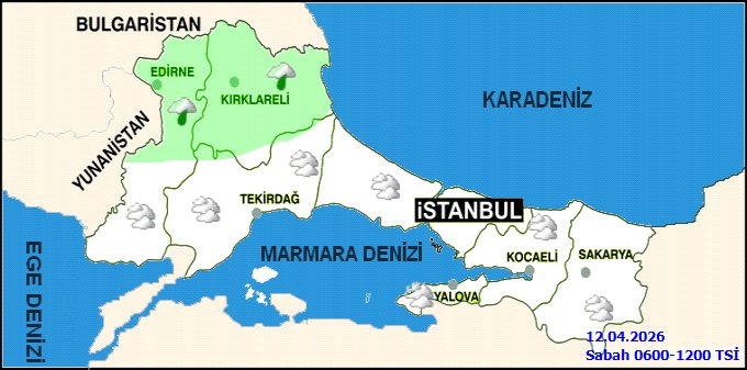 Kırklareli'nde 12 Nisan Hava Durumu: Yağmur ve Pus Bekleniyor, Sıcaklıklar Mevsim Normallerinin Altında - Görsel 3