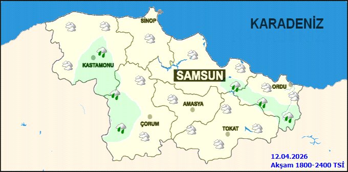 Ordu'da Sağanak Yağış ve Don Uyarısı: 7-12 Derece Arası Sıcaklıklar Bekleniyor - Görsel 3