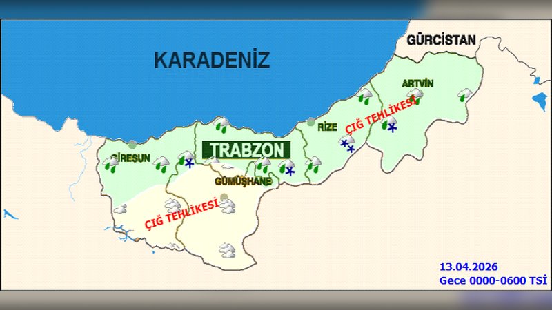 Rize'de 12 Nisan Pazar Günü Hava Durumu: Yağışlı ve Serin Bir Gün Bekleniyor