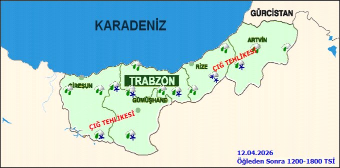 Rize'de 12 Nisan Pazar Günü Hava Durumu: Yağışlı ve Serin Bir Gün Bekleniyor - Görsel 4