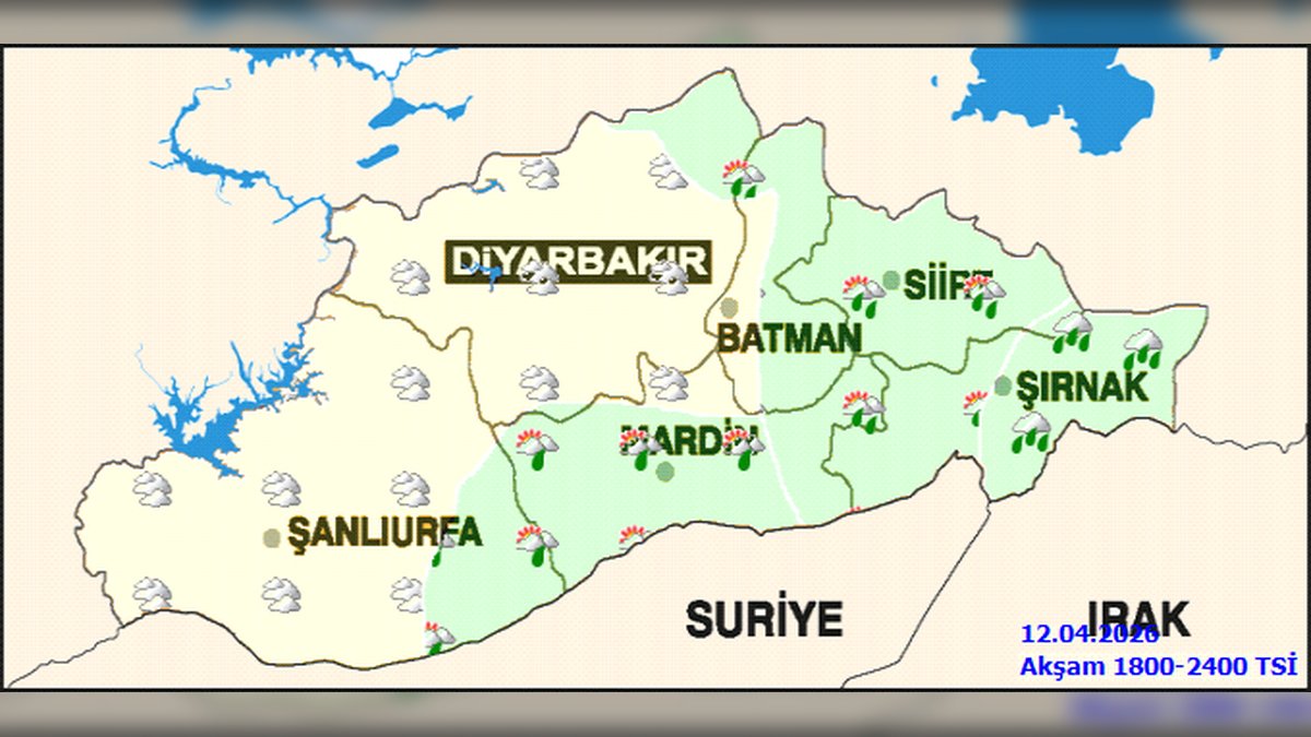 Şırnak'ta Kuvvetli Yağış ve Fırtına Uyarısı: 12 Nisan Cumartesi ve Pazar Günleri Dikkat!