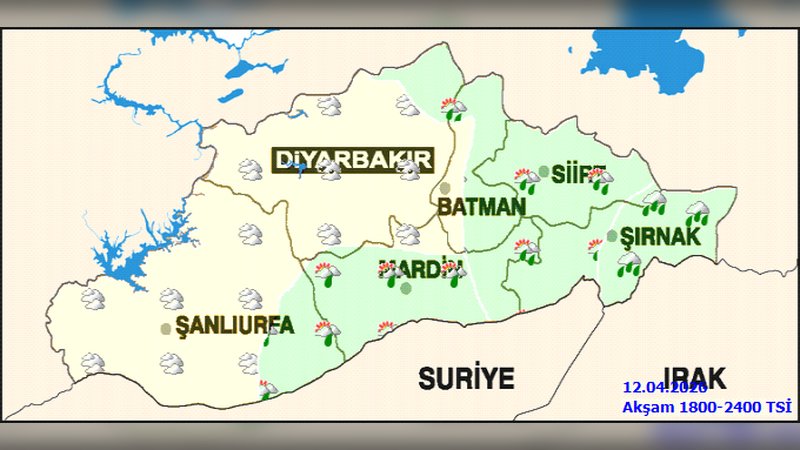 Şırnak'ta Kuvvetli Yağış ve Fırtına Uyarısı: 12 Nisan Cumartesi ve Pazar Günleri Dikkat!