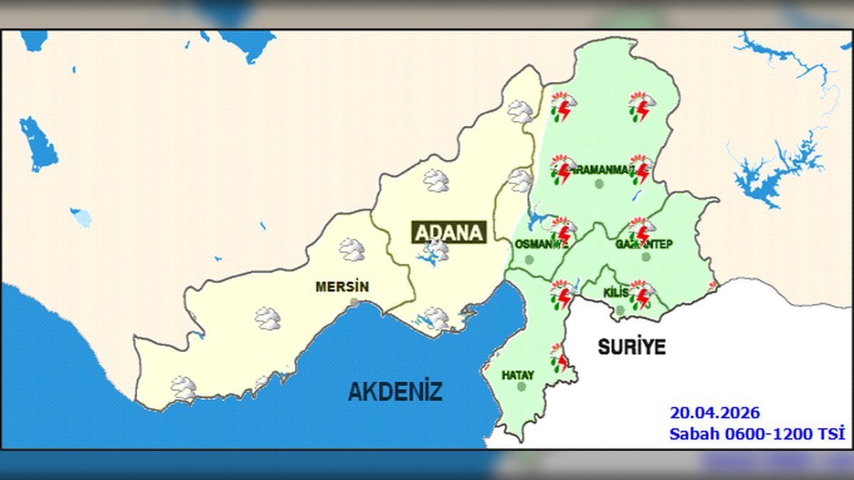 Adana'da Kuvvetli Yağış ve Fırtına Bekleniyor: Dikkatli Olun!