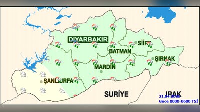 Diyarbakır'da Kuvvetli Yağış ve Fırtına Uyarısı: Sel, Su Baskını ve Yıldırım Tehlikesi