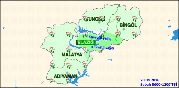 Elazığ'da Kuvvetli Sağanak Yağış Bekleniyor: 5 Günlük Hava Tahmini - Görsel 2