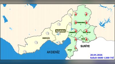 Kahramanmaraş'ta 20 Nisan 2026 Hava Durumu: Sağanak Yağış Bekleniyor