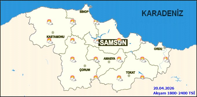 Ordu'da Hava Durumu: Parçalı Bulutlu ve Hafif Sağanak Yağışlı, Sıcaklıklar Mevsim Normallerinin Altında - Görsel 3