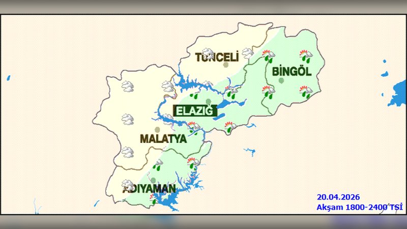 Tunceli'de Kuvvetli Yağış ve Çığ Tehlikesi Uyarısı
