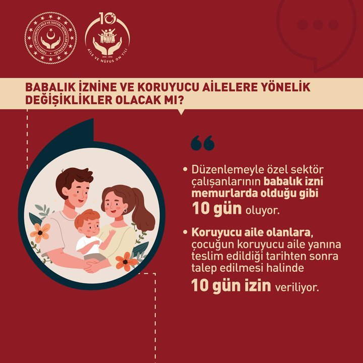 T.C. Aile ve Sosyal Hizmetler Bakanlığı'ndan Doğum İzni Düzenlemesi: Anneler ve Babalar İçin Yeni Haklar - Görsel 4