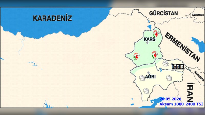 Ağrı'da Hava Durumu: Parçalı Bulutlu ve Sağanak Yağış Bekleniyor