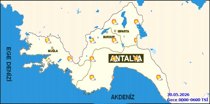 Antalya'da 29-30 Mayıs'ta Parçalı Bulutlu Hava ve Sıcaklık Artışı Bekleniyor - Görsel 2