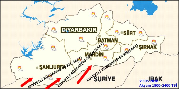 Batman'da Cuma Günü Gök Gürültülü Sağanak Yağış Bekleniyor - Görsel 2