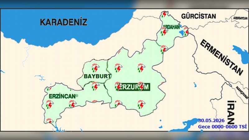 Erzincan'da 5 Günlük Hava Tahmini: Sağanak Yağışlar Bekleniyor