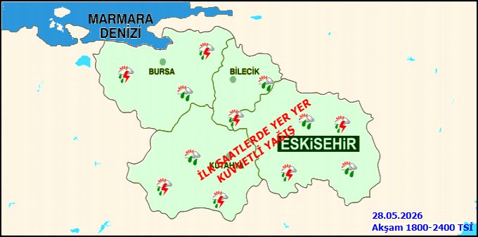 Eskişehir'de Kuvvetli Yağış Uyarısı: Sel ve Su Baskını Tehlikesi - Görsel 2