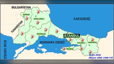 Kırklareli'nde Sağanak Yağış Bekleniyor: Sıcaklıklar Mevsim Normallerinin Üzerinde
