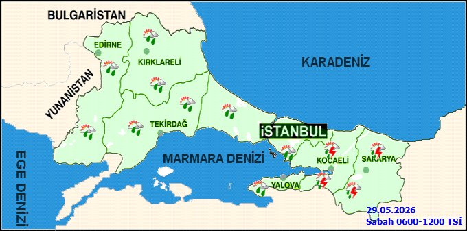 Kırklareli'nde Sağanak Yağış Bekleniyor: Sıcaklıklar Mevsim Normallerinin Üzerinde - Görsel 2