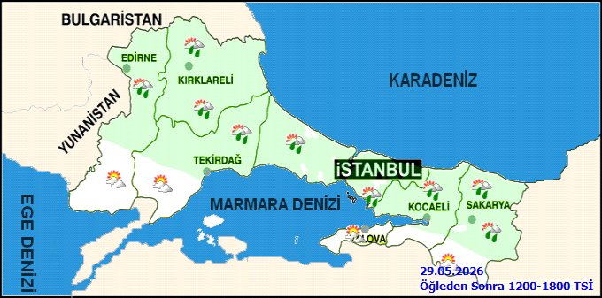 Kırklareli'nde Sağanak Yağış Bekleniyor: Sıcaklıklar Mevsim Normallerinin Üzerinde - Görsel 3