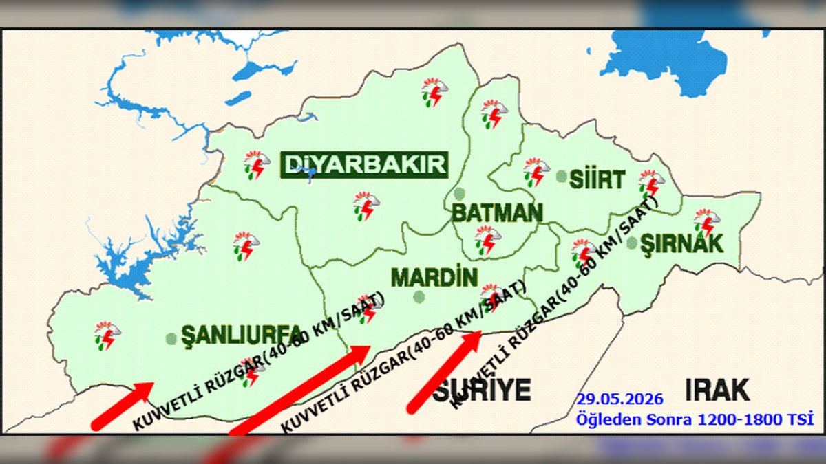 Mardin'de Gök Gürültülü Sağanak Yağış Bekleniyor: 5 Günlük Hava Durumu Tahmini