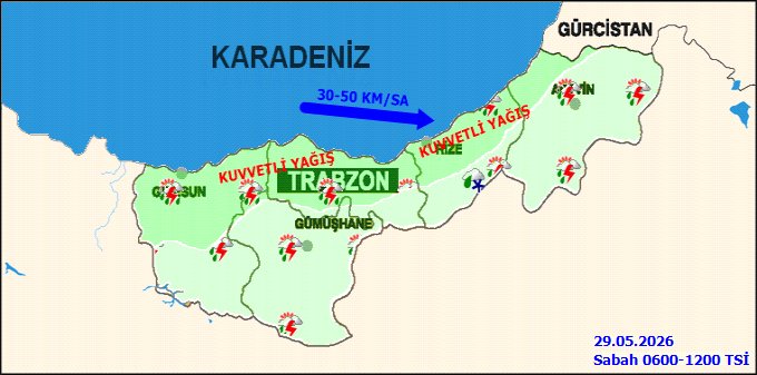 Rize'de Kuvvetli Yağış ve Sel Tehlikesi: 29 Mayıs'ta Dikkatli Olunmalı - Görsel 2
