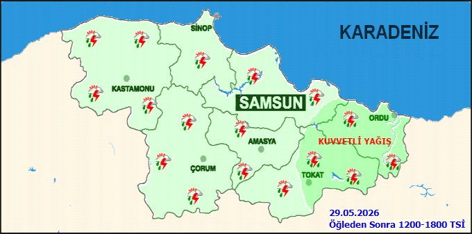 Sinop'ta Sağanak Yağış Etkili Olacak: Sıcaklıklar Mevsim Normallerinin Üzerinde - Görsel 2