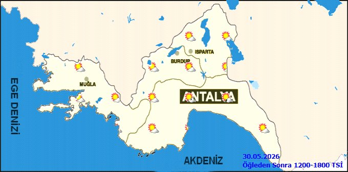 Antalya'da 30 Mayıs Cumartesi Hava Durumu: Az Bulutlu ve Açık, İç Kesimlerde Sıcaklık Düşüşü Bekleniyor - Görsel 2