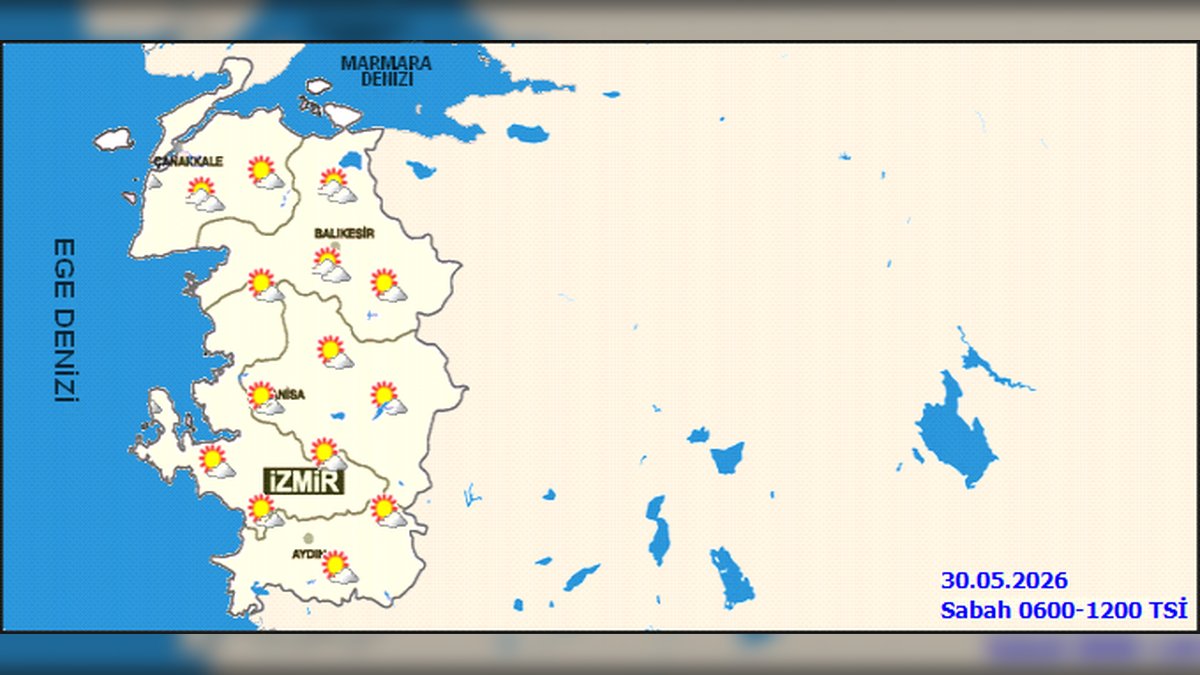 Manisa'da 30 Mayıs Hava Durumu: Az Bulutlu ve Sıcaklıklar Yükseliyor
