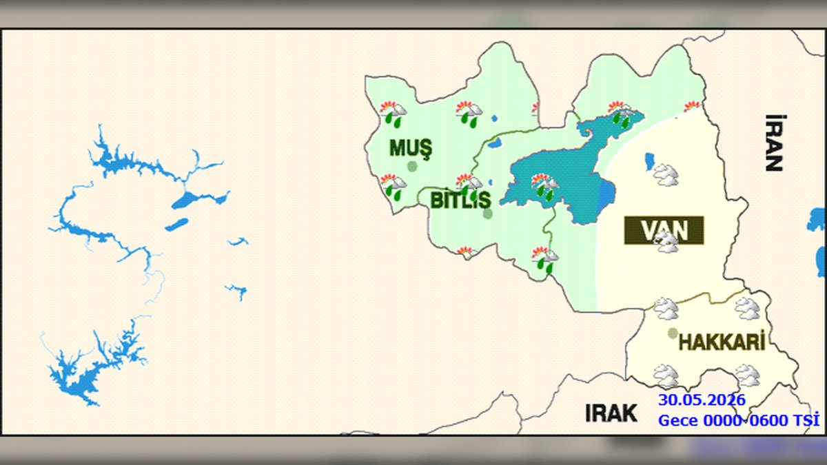 Muş'ta Kuvvetli Rüzgar ve Sağanak Yağış Uyarısı: 5 Günlük Hava Tahmini