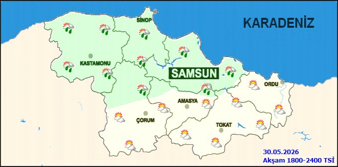 Sinop'ta Parçalı Bulutlu Hava ve Sağanak Yağış Bekleniyor - Görsel 3