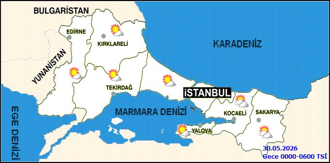 Tekirdağ'da Hava Durumu: Parçalı Bulutlu ve Mevsim Normalleri Civarında Sıcaklıklar - Görsel 3